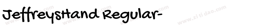 JeffreysHand Regular字体转换